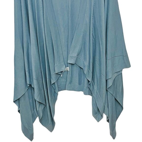 Lululemon Athletic Wrap Open Front Poncho Cardigan Lagenlook Boho Sweater OS - Picture 5 of 16